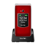 BEAFON SL605 SILVERLINE TELEFONO CELLULARE PIEGHEVOLE PER ANZIANI CON PULSANTE DI EMERGENZA SOS COLORE ROSSO 