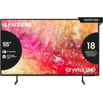 SAMSUNG TV UE55DU7170UXZT LED 4K SMART TV 55" POLLICI CRYSTAL 4K, SLIM LOOK, DVBT-2 BLACK NERO 2024