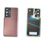 BACK COVER + CAMERA FRAME SAMSUNG S21 ULTRA 5G G998B SCOCCA COPRIBATTERIA POSTERIORE PHANTOM BROWN MARRONE