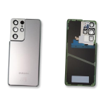 BACK COVER + CAMERA FRAME SAMSUNG S21 ULTRA 5G G998B SCOCCA COPRIBATTERIA POSTERIORE PHANTOM SILVER