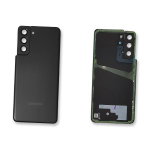 BACK COVER + CAMERA FRAME SAMSUNG S21 5G G991B SCOCCA COPRIBATTERIA POSTERIORE PHANTOM BLACK / NERO