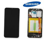 TOUCH SCREEN SCHERMO ORIGINALE SERVICE PACK PER SAMSUNG GALAXY A20E A202F VETRO LCD DISPLAY GH82-20229A GH82-20186A CON FRAME